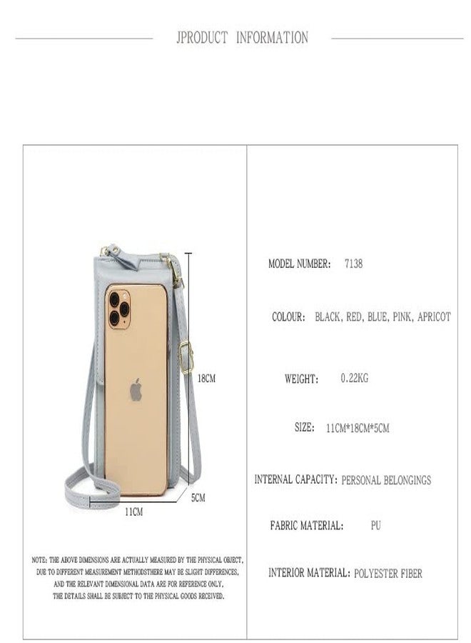 موكا حقيبة كتف نسائية من MOCA مزودة بحامل للهاتف المحمول، محفظة جيب، حقيبة يد، حقيبة كروسبودي مع محفظة للهاتف المحمول للنساء والفتيات (أحمر)… - Image 4